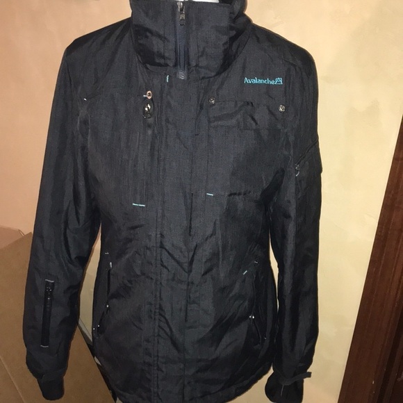 Avalanche Graphite Gray with Teal Accent Jacket - Picture 1 of 8